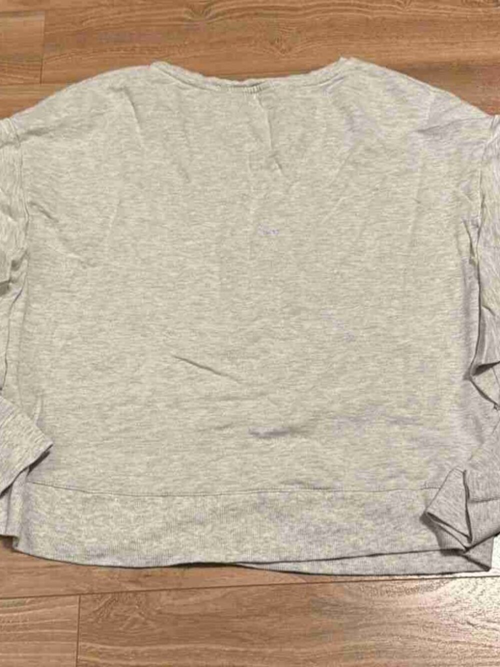 collection women’s cream long sleeve ruffle sweater top size large cotton blend - Picture 4 of 4